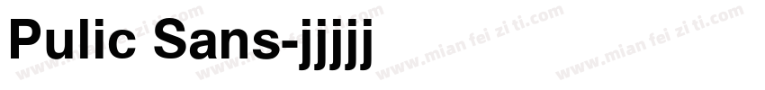 Pulic Sans字体转换